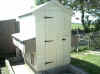 Front view 4 x 6 hen shed