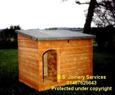 Pent roof day dog kennel