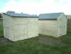 rear view of standard pent shed